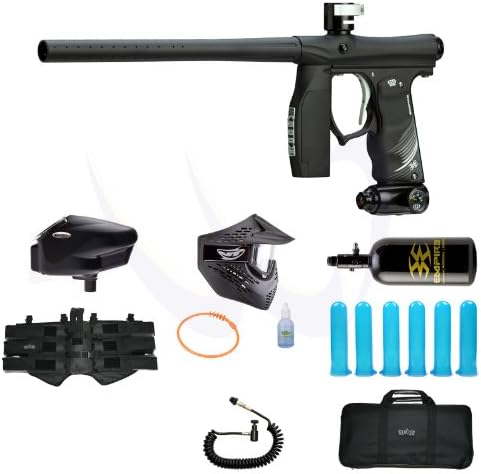 Empire Invert Mini Dust Black Paintball Marker Gun Tactical Package