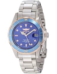 Invicta Womens 12981 Pro Diver Blue Dial Stainless Steel Watch