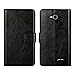 Bessky(TM) 2015 New For LG Optimus L90 / D415 magnetic Leather slot wallet Cover Case (Black)