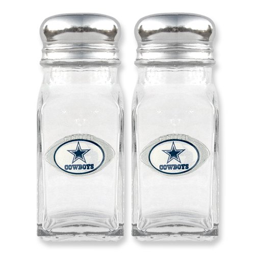 NFL Cowboys Glass Salt Pepper Shakers