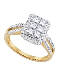 1.01CTW-DIA INVISIBLE BRIDAL RING