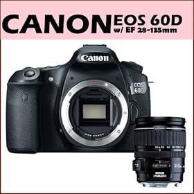 Canon EOS 60D 18MP CMOS Digital SLR Camera w/ 3 LCD Body + Canon EF 28-135mm f/3.5-5.6 IS Image Stabilizer USM Autofocus Lens