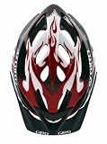  : Giro Animas Mountain Bike Helmet (Red/White Flames, Small)