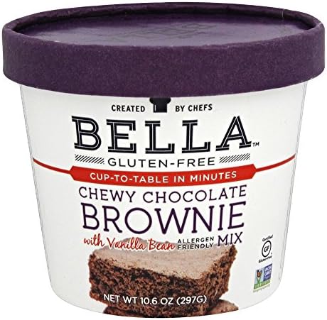 Bella Gluten-Free Chocolate Brownie Mix Premium Casein Free Healthy Flour, 10.5 oz (1 Pack)