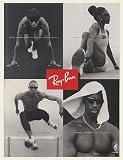 1996 Jackie Joyner-Kersee Gwen Torrence Dan O'Brien Michael Johnson Ray-Ban Sunglasses Print Ad (52446)
