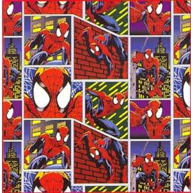 Spiderman Comic Book Superhero Bathroom Shower Curtain