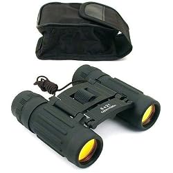 8x21 Black Binoculars Ruby Coated Lens Hunting Camping