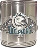 Miami Dolphins Stainless Steel & Pewter Can Cooler
