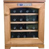 New 16 Bottle Single Zone Thermoelectric Wine Cooler Electronic Controls Blue Led Display By Haier