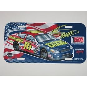 GREG BIFFLE #16 Officially Licensed NASCAR Colored Logo Plastic LICENSE PLATE