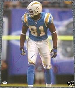 Autographed Kassim Osgood Photo - Chargers 16x20 - PSA/DNA Certified - Autographed NFL Photos