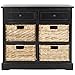 SAFAVIEH American Homes Collection Herman Vintage Black Storage Unit
