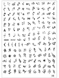 Nouvelle collection 2012 de plaques de Jumbo Nail Art. Plaque Jumbo Nail Art (H2) de 150 designs de Nail Art complet at un prix imbattable par Cheeky.