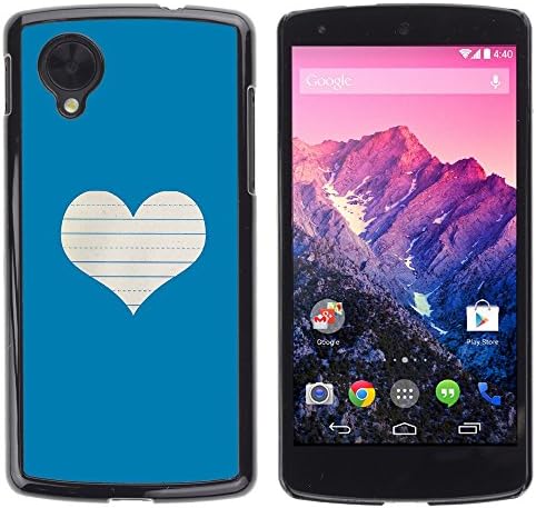 Ziland / Slim Design Case Cover Shel / Love Notebook White / LG Google Nexus 5 D820 D821