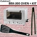Cuisinart BRK-300 (Stainless Steel) Countertop Brick Oven with Convection and Rotisserie + Utensil Bundle