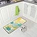 Kitchen Rugs Pineapple Tropical Fruit Design Non-Slip Soft Kitchen Mats Bath Rug Runner Doormats Carpet for Home Decor, 39
