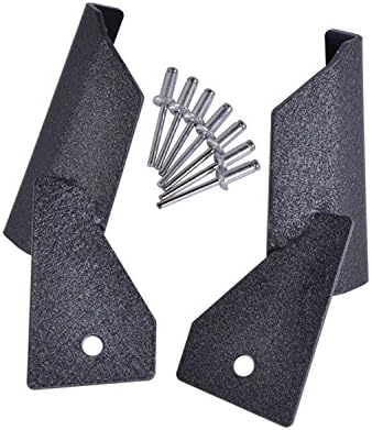 Ohmu 84-01 Cherokee XJ/ 86-92 Comanche MJ Pick Up Truck Roof Upper A-Pillar Windshield Mounting Brackets Kits for 4 Inch Straight Led Work Light Bar Truck Suv Lighting Accessories