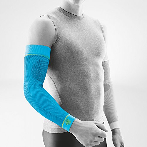 Bauerfeind Sports Compression Arm Sleeves (1 Pair) (Rivera, X-Large/Short)