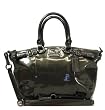 Coach Madison Patent Leather Sophia Convertible Handbag 18613 Pewter