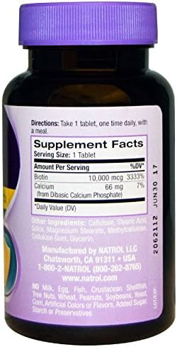 Vitaminas Para El Cabello - Ayudan a Crecer El Pelo - 10,000mcg - 60 Tabletas