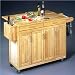Home Styles 5023-95 Wood Top Kitchen Cart, Natural