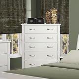Bells Five Drawer Chest in White