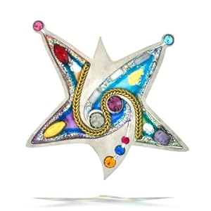 Colorful Star of David Pin from the Artazia Collection #2301 JP