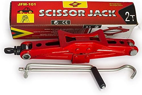 2 TON TONNE SCISSOR JACK LIFT WIND UP FOR CAR VAN GARAGE HOME EMERGENCY QUALITY