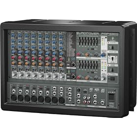 Behringer Europower PMP1680S 1600-Watt 10-Channel Powered Mixer with Dual Multi-FX Processor and... by 