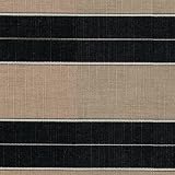 Sunbrella Striped Indoor / Outdoor Furniture Fabric Berenson Tuxedo #8521-0000