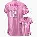 Tom Brady #12 New England Patriots Women's Pink Be Luv'd Reebok NFL Football Jersey