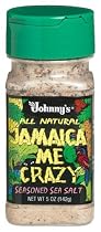 Johnny's Jamaica Me Crazy, Seasoned Sea Salt, 5-Ounce Bottles (Pack of 6)