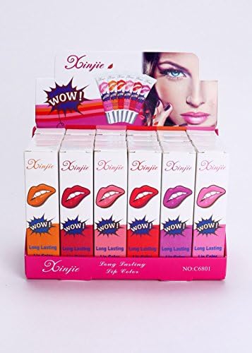 Xinjie Lip Tattoo Scented Peel Off Long Lasting Color Stain Tint Pack of Six