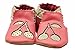 Robeez Cherry Soft Sole Crib Shoe (Infant), Sorbet, 6-12 Months M US