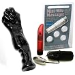 Pipedream Products Basix Rubber Works Black Fist Dildo Adult Sex Toy Kit