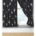 CharacterWorld Disney POTC Skull Curtains Including Tie Backs, 72 Inch