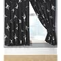 CharacterWorld Disney POTC Skull Curtains Including Tie Backs, 72 Inch