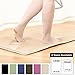 Memory Foam Bathrug - Beige (Cream) Bath Mat and Shower Rug Small 17 x 24 Inches, Non Slip Latex Free Plush Microfiber. Comfortable, Beautiful and Maximum Absorbency.
