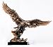 Bronze Eagle with Full Wings Sculpture (Free Shipping)