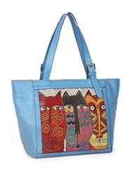 Cw 100% Genuine Leather Satchel Garfield Shoulder Handbags Tote Bags Purse women (Light blue)