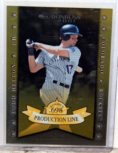 Buy Todd Helton - 2001 Donruss Production Line Baseball Card #PL-21 - Colorado Rockies = Numbered 251... by Donruss