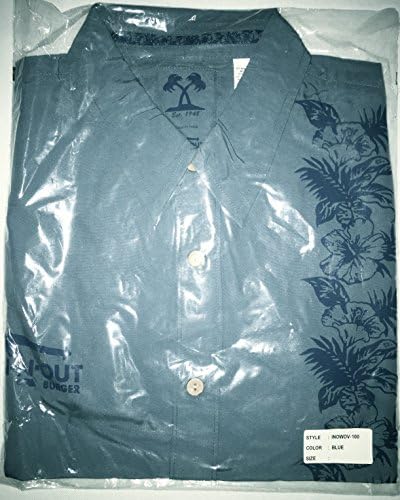 Collectible, In N Out Burger XL Men's Tropical Hawaiin Flower Shirt + FREE BONUS