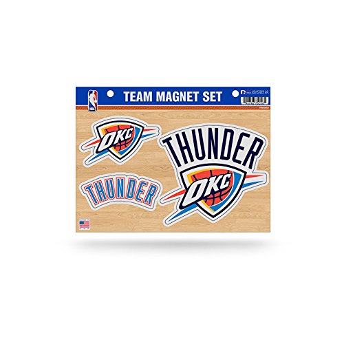 NBA Oklahoma CITY Thunder NBA Team Magnet Sheet, Blue, 11" x 8.5" x 25"