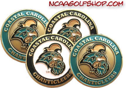 Coastal Carolina Chanticleers Golf Ball Markers