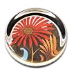 Gerbera Daisy - Small Round Glass Paperweight