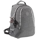Kipling Women's Reel Medium Backpack With Padded Shoulder Strap Minked Grey