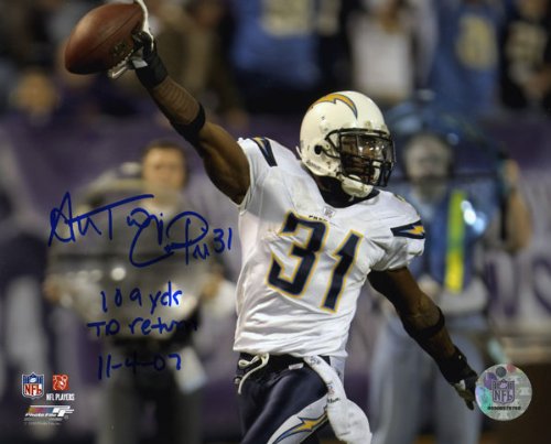 Antonio Cromartie Autographed Photograph | Details: San Diego Chargers, 8x10, 3 Inscriptions