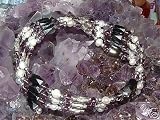 Colourful Wrap Around Magnetic Hematite Power Healing Bracelet