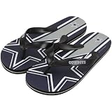 NFL Dallas Cowboys Youth Big Logo Flip Flops - Royal Blue (Large)