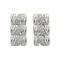 Sterling Silver Diamond "Shrimp" Earrings (1/10 cttw)